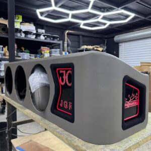 Custom Quad 8” Denali Truck Subwoofer Enclosure with RGB LED Grille Panel
