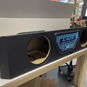 Custom JL Audio W6V3 Two 10-inch Front-Firing Vented Sub Enclosure: 2019–2026 GMC & Chevy