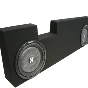 Ford F550 2004-2013 Super Duty Crew Cab Truck Dual 10″ Kicker CVT10 Subwoofer Sub Box Package