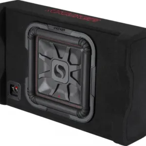 Kicker 49L7TDF122 Down Firing Loaded Enclosure 12″ Thin L7 2-Ohm Subwoofer 600W